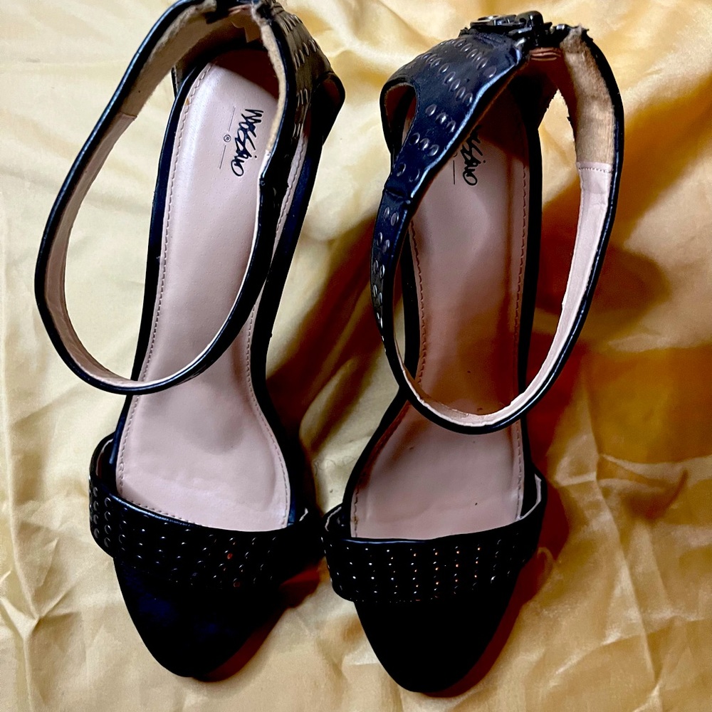 Black Ankle Strap Heel